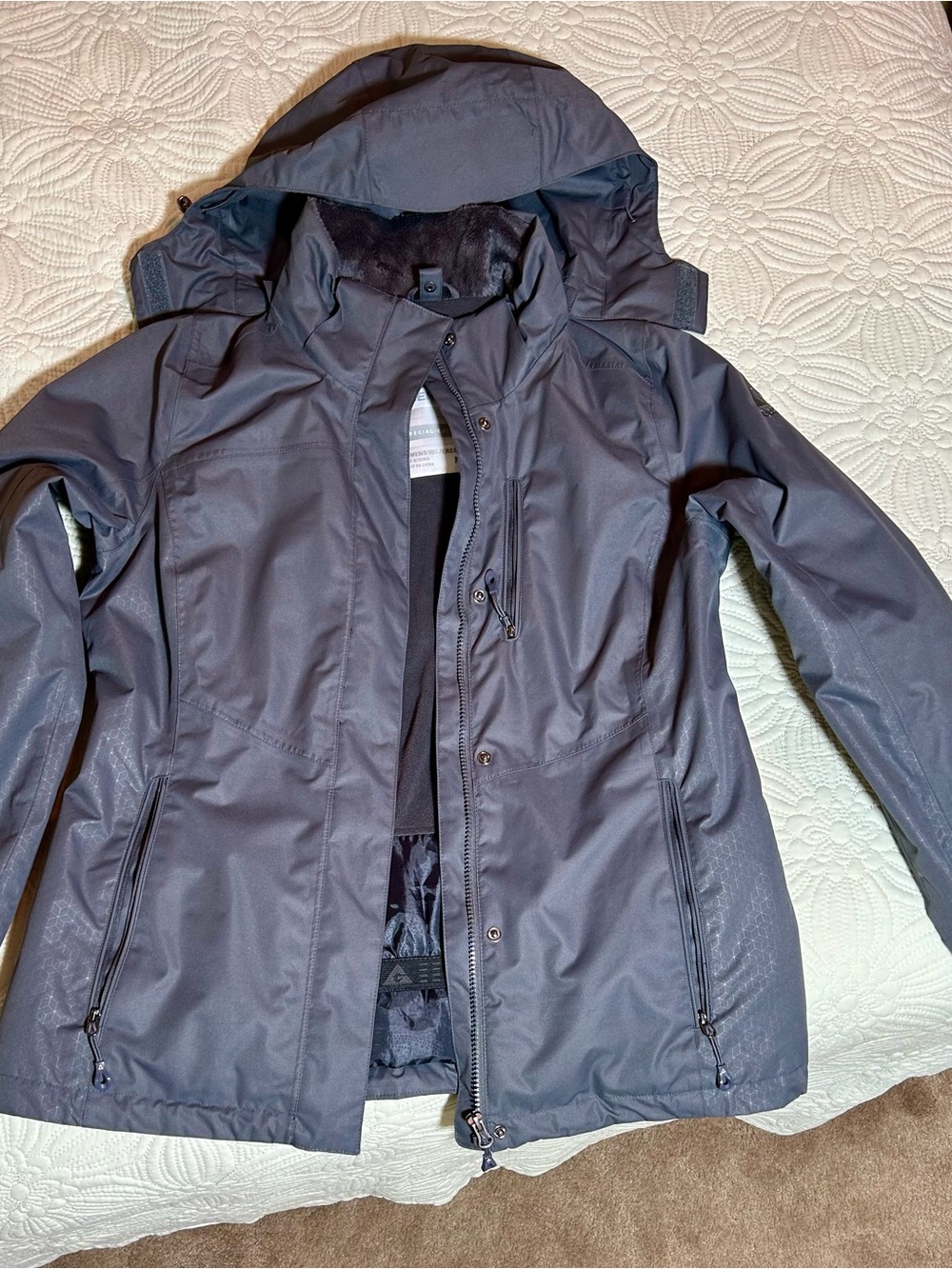 Gerry Weber Women's Hooded Ski Jacket - Dark Gray